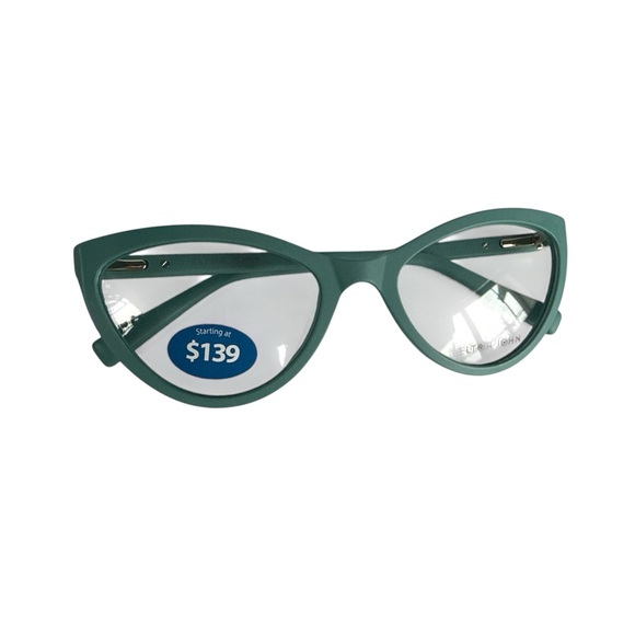 Elton John Eyewear Designer Fashion Glasses School Girl 56-19-140 Cat Eye NEW - Picture 7 of 8